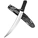 CRKT Hisshou Fixed Blade Knife with Sheath: Law Enforcement, Survival, Dual Grind High Carbon Blade, Cord Style Wrapped Handle, Molle Compatible Sheath 2910N