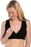 Fishers Finery Womens Ecofabric Maternity Nursing Bra (Black XL)