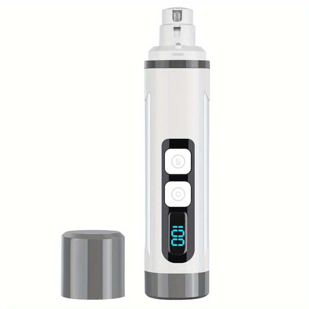Chwwen Dog Nail Grinder Quiet-2024 Release Ultra-Quiet Dog & Cat Nail Grinder with LED Light & Battery Display - Painless Nail Trimmer for Small to Large Pets, Thick Nails, and Sensitive Paws - Image 7