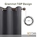 NICETOWN 95 inch Blackout Curtains - Triple Weave Energy Saving Thermal Insulated Solid Grommet Blackout Draperies for Living Room/Bedroom (1 Pair, W52 x L95, Grey)