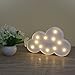AWEHIRU Lighted Cloud Sign - LED Marquee Cloud Baby Light Nursery Lamp - Home Decor Accents - Cloud Night Lights (White Cloud)
