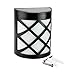 Reiled Solar Fence Lights (6-Pack) 6 LEDs Outdoor Solar Light IP67 Waterproof 180° Wide Angle Super Bright Solar Deck Lights with Automatic Switching Light Sensor for Garden, Driveway, Yard, Fence