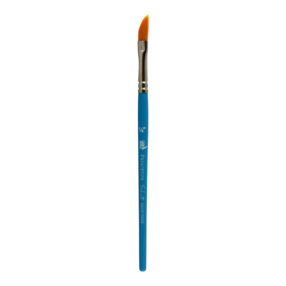Princeton Select Artiste, Series 3750, Paint Brush for Acrylic, Watercolor and Oil, Dagger Striper, 1/4 Inch