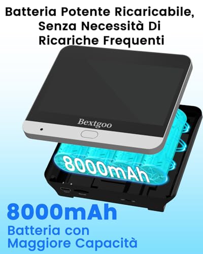 Bextgoo WIFI Digital Door Viewer with Doorbell, 2K WiFi Video Door Phone, 4.3 Display, 8000mAh Battery, 170° Wide Angle, AI Detection, Two-Way Audio, 32G Card Included, for Apartment, Home