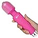 CNHIDEE Mini Wireless Wand Massager Relieves Stress Waterproof Rechargeable Neck Shoulder Body Back Sport Massage Travel Friendly 20X Magic Patterns Vibration Personal Quiet Powerful Mini Size(Red)