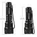 Elite Tactical® Pro 300 Series Tactical Flashlight - Best, Brightest & Most Powerful 1200 Lumen Military Grade Rechargeable LED CREE Searchlight w/ Zoom For Self & Home Defense - Waterproof - Black