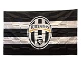 UHBHEA Juventus JUVE Soccer Flag - FC Club Banner for Wall Patio Garden Lawn Outdoor Nylon Flag Black/White / Home 5935IN