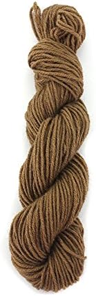 Lotus Yarns Aran Weight Crochet Yarn 100% Baby Camel Soft Hand Knitting Yarn Great for Garments, Scarves, Hats, and Craft Projects 5 skeins(Natural Brown)