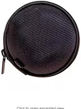 BestTopc Carrying Pocket Storage Canvas Earphone Case for Earphone MP3 Black