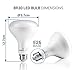 Hyperikon BR30 LED Bulb, 75 Watt (12W), Dimmable Flood Light E26, 3000k Soft White, CRI90, UL, Energy Star, 4 Pack