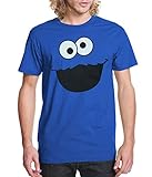 Sesame Street Cookie Monster Face Adult T-Shirt