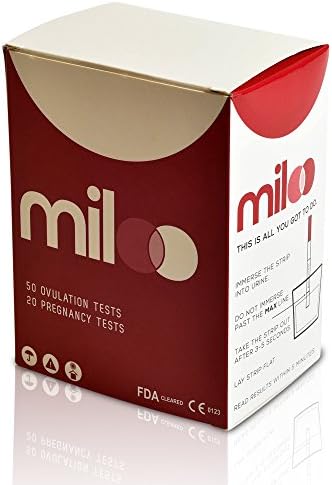 Miloo 50 Ovulation Test Strips and 20 Pregnancy Test Strips Combo Kit, (50 LH and 20 HCG)
