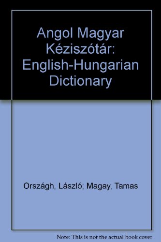 Magyar-angol kéziszótár