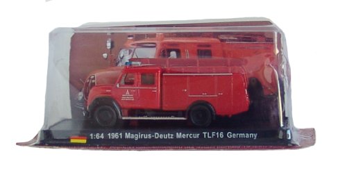 Magirus-Deutz Mercur TLF16 - 1961 diecast 1:64 fire truck model (Amercom SF-37)