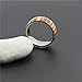 TGNEL Fashion Engagement Rings Domed Wedding Bands for Men 8mm Tungsten Carbide with Wood Inlay Comfort Fit
