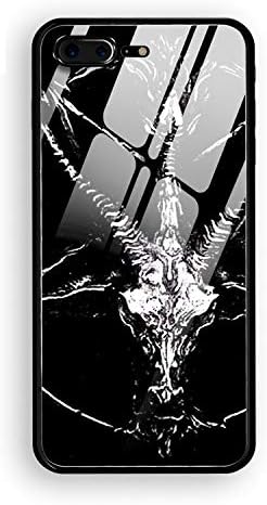 iPhone 8 Plus Case, iPhone 7 Plus Case, Dark Occult Evil Pentagram Printed Anti-Scratch Thin Back Protective Phone Case Cover Compatible iPhone 7 Plus/8 Plus