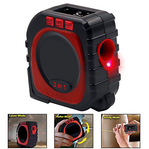 ALEMIN 3 in 1 Measuring Tape With Roll Cord Mode High Accuracy Digital Tape High Accuracy Digital Professional Measuring Tools,Measure Tape King Roll Cord for display