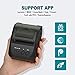 Bluetooth Thermal Receipt Printer, LOSRECAL Portable Personal Bill Printer with Carrying Case, Mini Wireless 58mm Mobile Printer Compatible with Android/Windows, Support ESC/POS Print Commands Setthumb 3