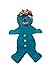 Gingerbread Man Cookie Cutters - Set of 2 Multipurpose Cutters, One 5-inch, One 3-inch