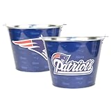 NFL Full Color Team Logo Aluminum Beer Bucket - New England Patriots