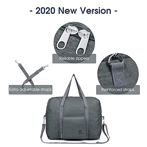 For Airlines Foldable Travel Duffle Bag Tote Carry on Luggage by Narwey