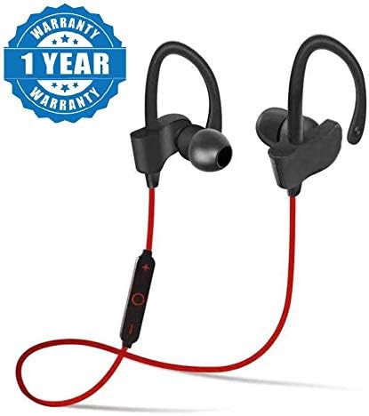 QC-10 Bluetooth Earphone Wireless Headphones for Mobile Phone Sports Stereo Jogger,Running,Gyming Bluetooth Headset Compatible with All Devices(Multicolour)