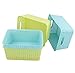 Kekow Plastic Storage Baskets for Bathroom, Beauty and Closets Organization, 6-Pack