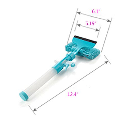 Egoelife 3in1 Detachable Glass Cleaner Window Wand Cleaning Kit with