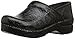 Dansko Women’s Professional Slip-On Clogs –Rocker Sole and Arch Support for Comfort-Ideal for Nursing, Food Service, Healthcare Black Tooled 9.5-10 M US