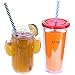 Dakoufish 12 Piece 10 Inch Reusable Plastic Thick Drinking Straws BPA Free Mason Jar Straws Transparent Small Stripe (10inch, Mix 12color)
