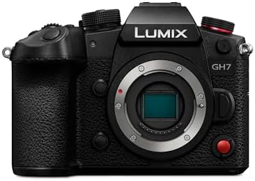 Lumix DC-GH7E Corpo Fotocamera Mirrorless Micro Quattro Terzi, 25,2MP, Video C4K/4K 4:2:2 60/50p, Phase Hybrid AF, Active IS, Audio Float 32-Bit, Mirino OLED, Monitor Angolo Libera, Nero