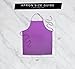 DII Everyday Basic Kitchen Collection, Chef Apron, Neon Purple