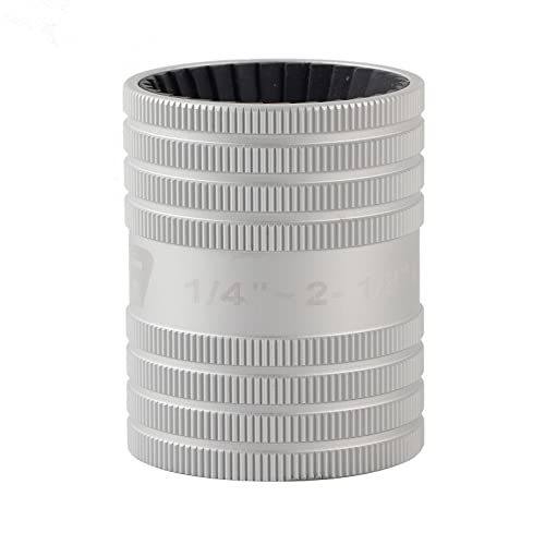 Pipe Reamer, Stainless Steel Deburr Chamfer Tube Reamer, Tube Remove Burr Tool 5/16in-2 1/8in