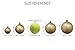 Sea Team 23-Pack Assorted Shatterproof Christmas Ball Ornaments Set Decorative Baubles Pendants with Premium Gift Wrapping Ribbon for Xmas Tree (Gold)