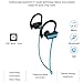 Sports Headphones, Otium Bluetooth Wireless Earbuds in-Ear Sweatproof with Mic - Blue