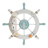 WINOMO Wheel Wall Decor Nautical Decor Nautical Boat Steering Wheel