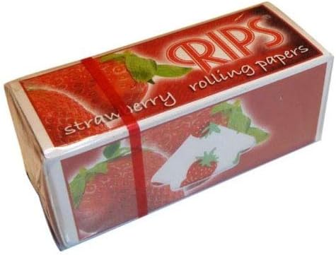 RIPS Strawberry Flavoured Cigarettes Rolling Papers - Pack of 24, 300 g, 12.1 cm x 5.2 cm x 14.8 cm