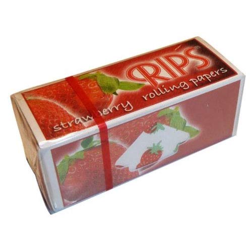RIPS Strawberry Flavoured Cigarettes Rolling Papers - Pack of 24, 300 g