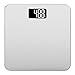 Smart Weigh Digital Body Weight Bathroom Scale,Tempered Glass,Backlit Display,Precision Measurements,Step-On Technology, 400 Pounds,Silver