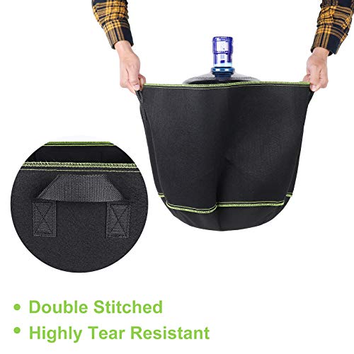 SunArea 10-Pack 10 Gallon Grow Bags, Thickened Nonwoven Aeration Fabric Pots with Reinforced Handles, Heavy Duty Plant… - Image 5