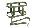 Green Jerry Can Holder for 5 Gallon (20 Liter) Gas Tank - Steel Bracket Mount Holder Gas Can Strap