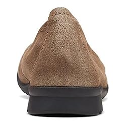 Clarks Women's Jenette Ease Ballet Flat, Pewter, 8