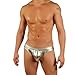 Mens Liquid Metallic Contour Pouch Bikini Swimsuit By Gary Majdell Sport