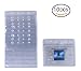 Rocclo Clear Waterproof Badge Holders Horizontal 10 Pack