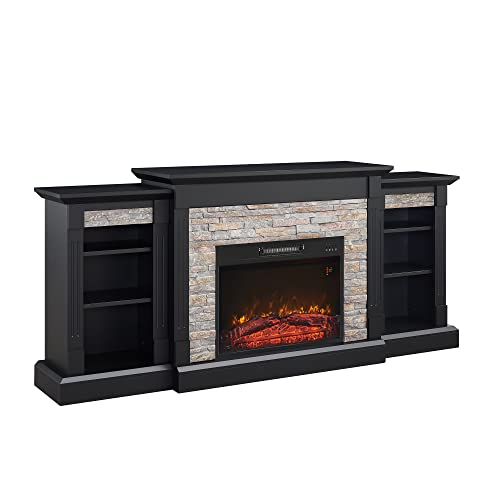 GOOD & GRACIOUS Electric Fireplace Mantel Freestanding Media Mantel