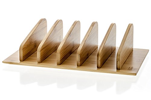 Prosumer's Choice Natural Bamboo Charging Station Rack Valet Dock Organizer for Smartphones and Tablets - Thumbnail 3