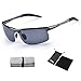 JULI Polarized Sunglasses,Sports Designer Fashion Sunglasses for Men Women Driving Baseball Cycling Fishing Golf Al-Mg Alloy Superlight Unbreakable Frame