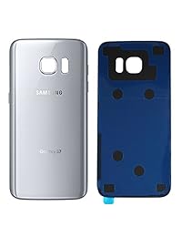 CELL4LESS - Tapa trasera de cristal compatible con Samsung Galaxy S7 (no S7 Edge), G930 y todos los transportistas sin IMEI, 2 logos, pieza de repuesto OEM