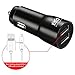 Car Charger, exmight Rapid Dual USB Car Charger+ 3ft MicroUSB Cable+ 8Pin Lighting Adapter for iPhone 8 7 / 6S / Plus 5S, iPad Pro / Air 2 / mini, Samsung Galaxy S7 S6 Edge / Note 5 4, LG, and More