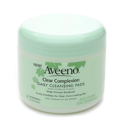 aveeno clear complexion daily cleansing pads